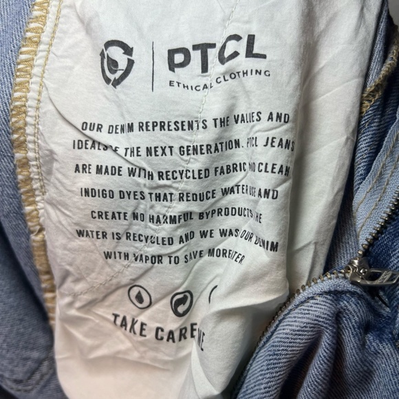 PTCL Womens Denim Maxi Jean Skirt Blue Faded Light Wash Boho Western Y2K Size 31 - Picture 14 of 14